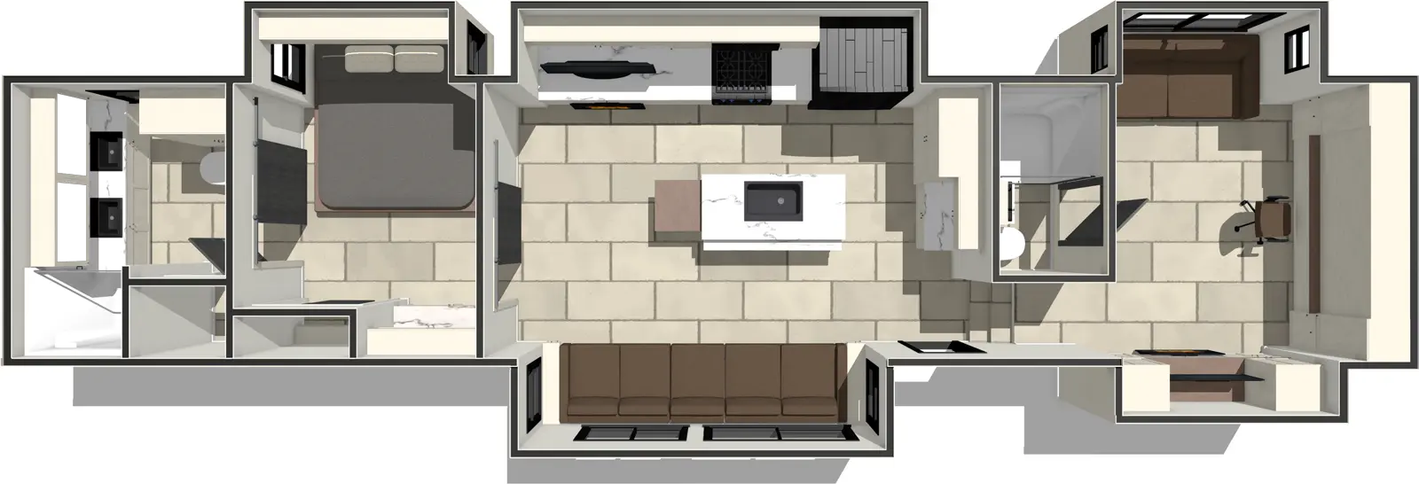 Sanibel 39HYBRID Floorplan